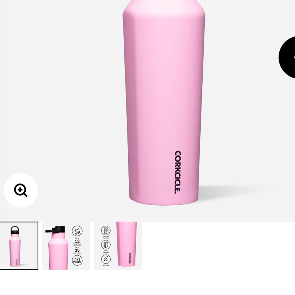 Corkcicle Triple Insulated Pink Tumbler 32oz